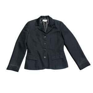 First Issue by Liz Claiborne Vintage Blue Blazer Jacket Size 8 Career Office